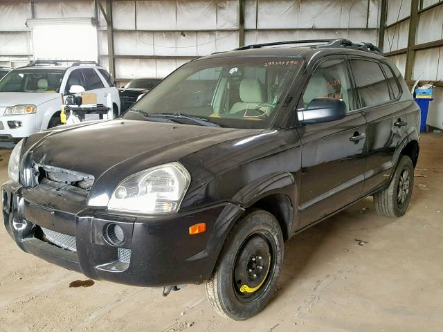 KM8JM12B16U413877 - 2006 HYUNDAI TUCSON GL BLACK photo 2