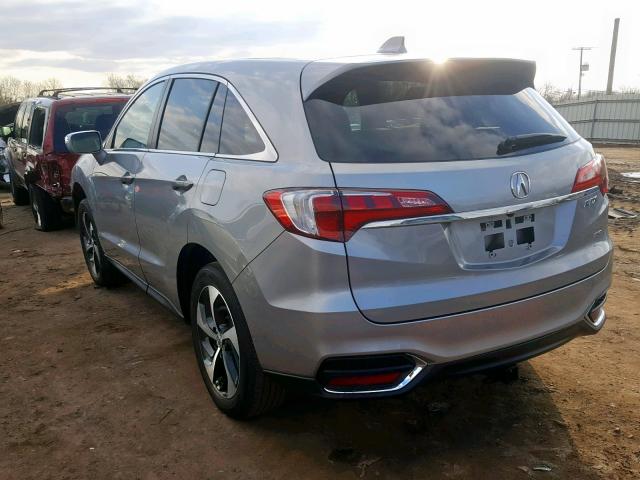 5J8TB4H53HL028157 - 2017 ACURA RDX TECHNO SILVER photo 3