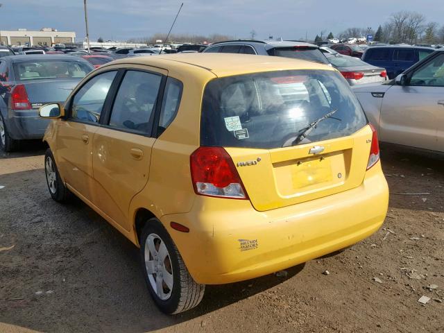 KL1TD666X8B257626 - 2008 CHEVROLET AVEO BASE Сары фото 3