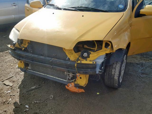 KL1TD666X8B257626 - 2008 CHEVROLET AVEO BASE Сары фото 9