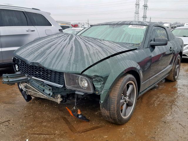 1ZVHT82H885160604 - 2008 FORD MUSTANG GT GREEN photo 2