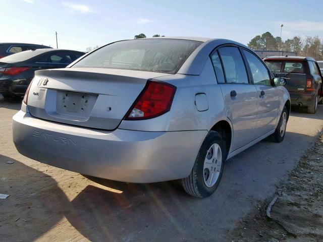 1G8AG52F43Z179443 - 2003 SATURN ION LEVEL SILVER photo 4