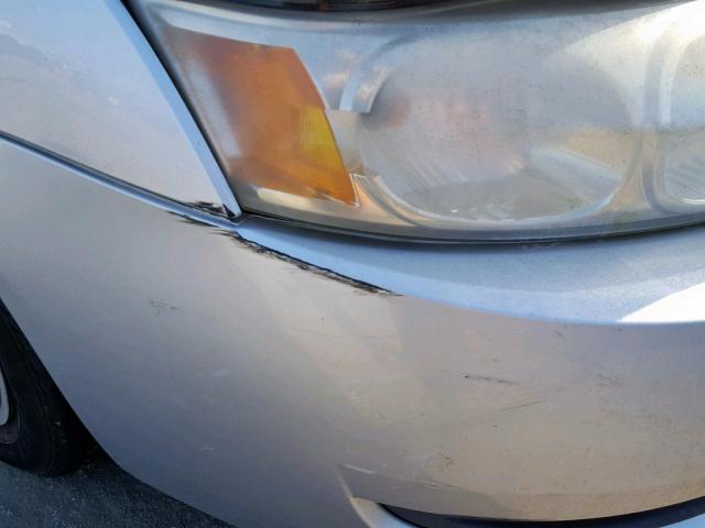 1G8AG52F43Z179443 - 2003 SATURN ION LEVEL SILVER photo 9