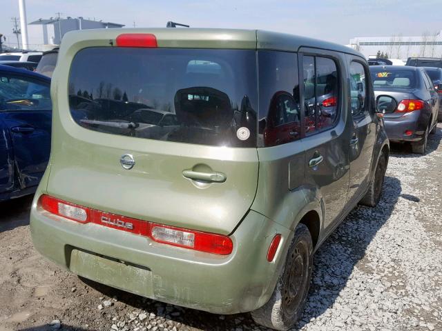 JN8AZ2KR3AT152103 - 2010 NISSAN CUBE BASE GREEN photo 4