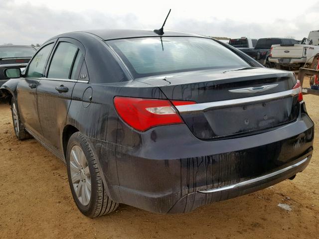 1C3CCBBB1DN701271 - 2013 CHRYSLER 200 TOURIN BLACK photo 3