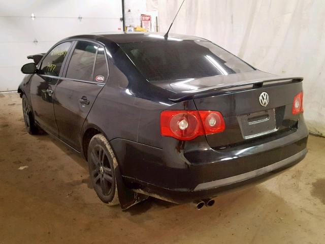 3VWEF71K07M172241 - 2007 VOLKSWAGEN JETTA WOLF BLACK photo 3