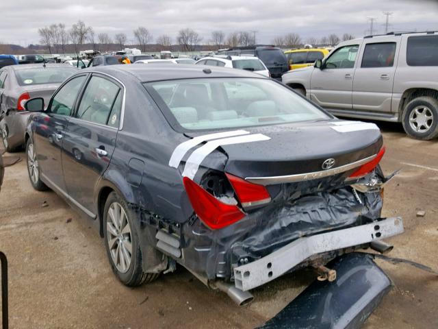 4T1BK3DB2BU397816 - 2011 TOYOTA AVALON BAS GRAY photo 3