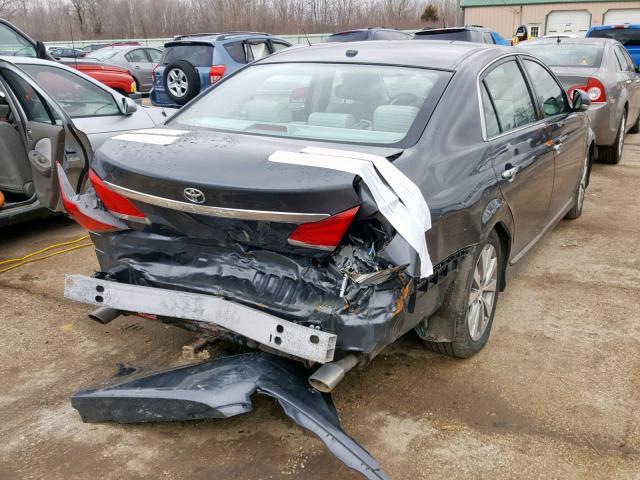 4T1BK3DB2BU397816 - 2011 TOYOTA AVALON BAS GRAY photo 4