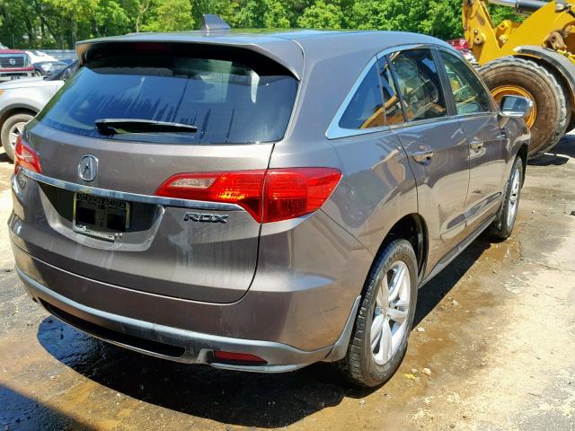 5J8TB3H52DL006123 - 2013 ACURA RDX TECHNO GRAY photo 4