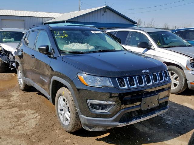 3C4NJCAB3JT328912 - 2018 JEEP COMPASS SP 黑色 照片 1