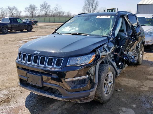 3C4NJCAB3JT328912 - 2018 JEEP COMPASS SP 黑色 照片 2