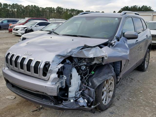 1C4PJLCB9HW523519 - 2017 JEEP CHEROKEE L GRAY photo 2