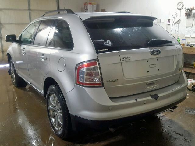 2FMDK4JC2ABA80134 - 2010 FORD EDGE SEL SILVER photo 3