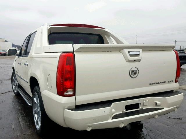 3GYFK62848G177629 - 2008 CADILLAC ESCALADE E WHITE photo 3