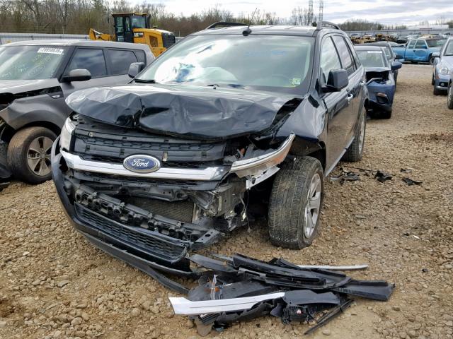 2FMDK3JC9BBA63391 - 2011 FORD EDGE SEL BLACK photo 2