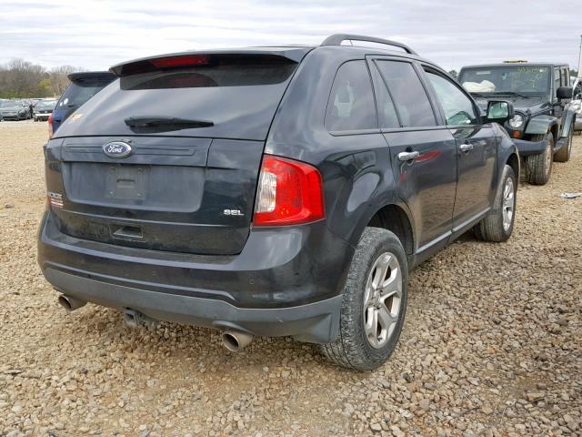 2FMDK3JC9BBA63391 - 2011 FORD EDGE SEL BLACK photo 4