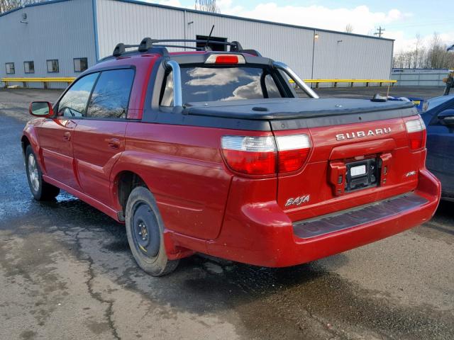 4S4BT63C655107066 - 2005 SUBARU BAJA TURBO BURGUNDY photo 3