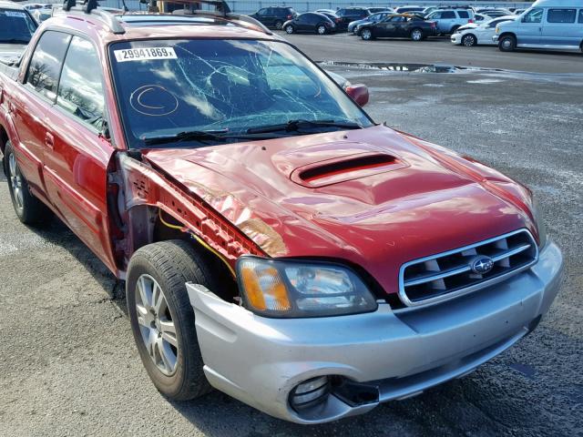 4S4BT63C655107066 - 2005 SUBARU BAJA TURBO BURGUNDY photo 9