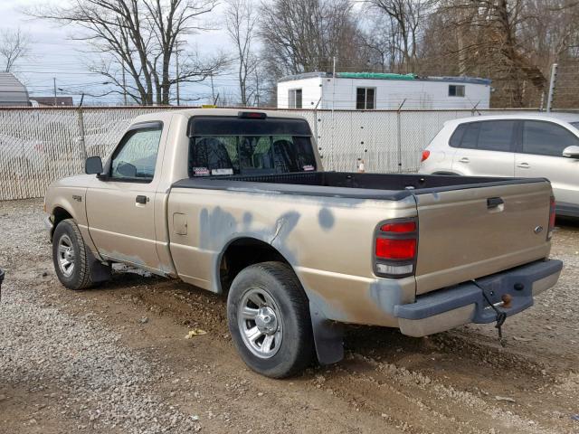 1FTYR10V8YTA05662 - 2000 FORD RANGER GOLD photo 3