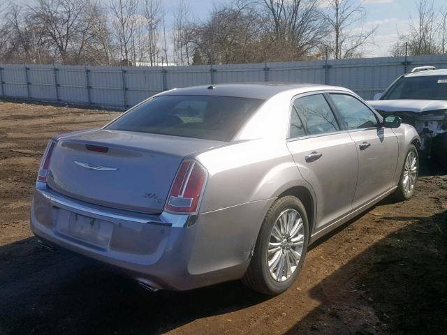 2C3CK6CT9BH559968 - 2011 CHRYSLER 300C GRAY photo 4