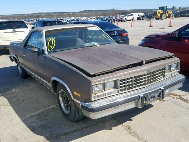 1GCCW80H6ER130917 - 1984 CHEVROLET EL CAMINO BROWN photo 1