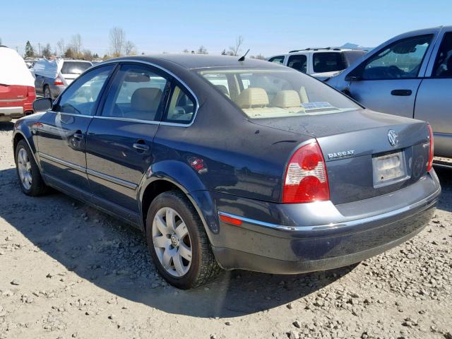 WVWTH63B81P199054 - 2001 VOLKSWAGEN PASSAT GLX GRAY photo 3