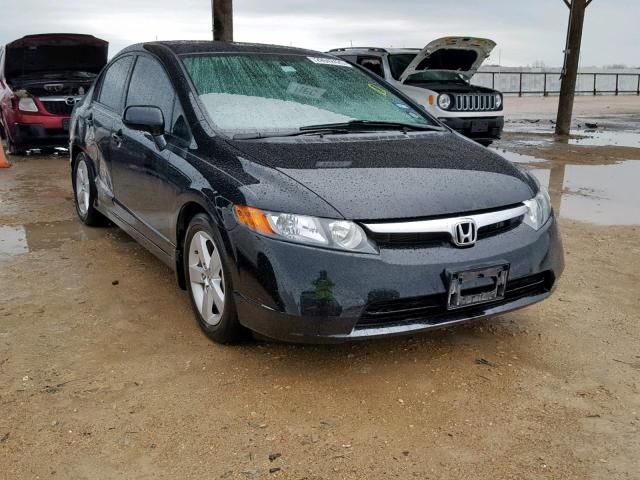 2HGFA16968H350826 - 2008 HONDA CIVIC EXL BLACK photo 1