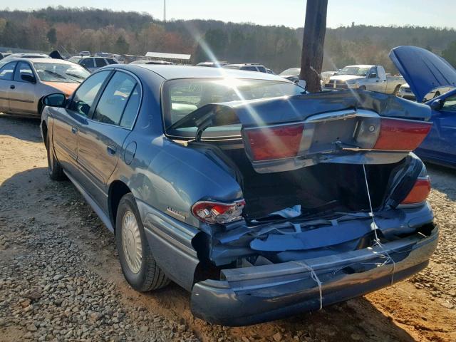 1G4HR54K61U266551 - 2001 BUICK LESABRE LI BLUE photo 3