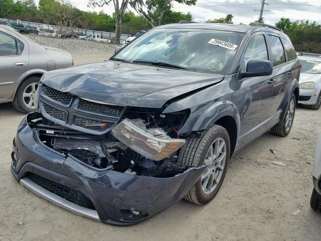 3C4PDDEG8JT389541 - 2018 DODGE JOURNEY GT GRAY photo 2