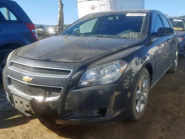 1G1ZC5EB9AF255310 - 2010 CHEVROLET MALIBU 1LT შავი ფოტო 2