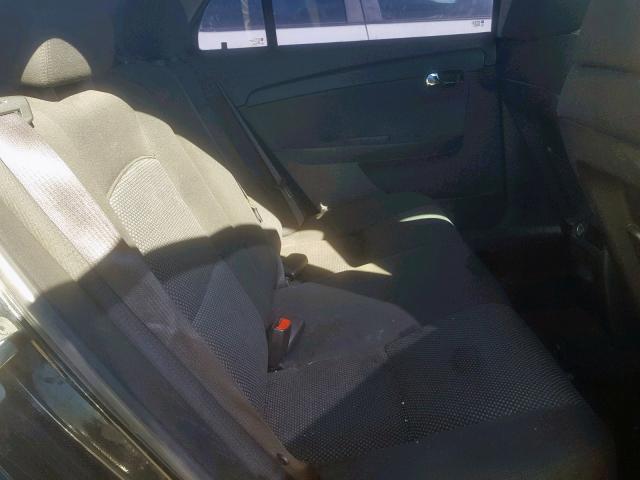 1G1ZC5EB9AF255310 - 2010 CHEVROLET MALIBU 1LT შავი ფოტო 6