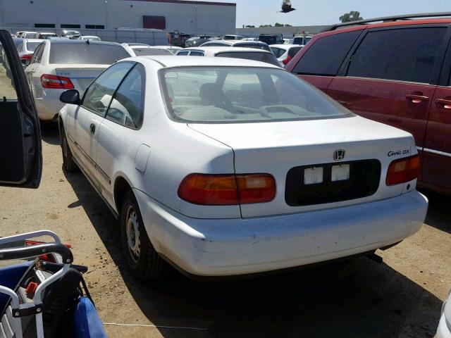 2HGEJ2123RH504597 - 1994 HONDA CIVIC DX WHITE photo 3