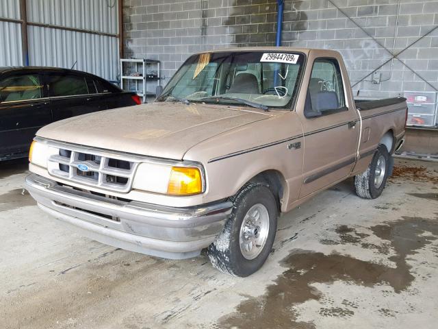 1FTCR10U6PTA58246 - 1993 FORD RANGER GOLD photo 2