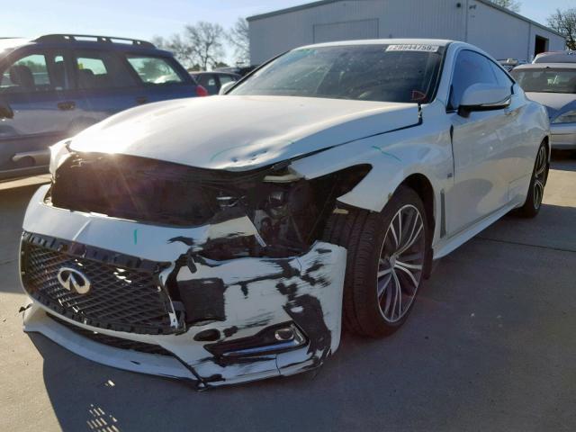 JN1CV7EK1HM110256 - 2017 INFINITI Q60 BASE WHITE photo 2