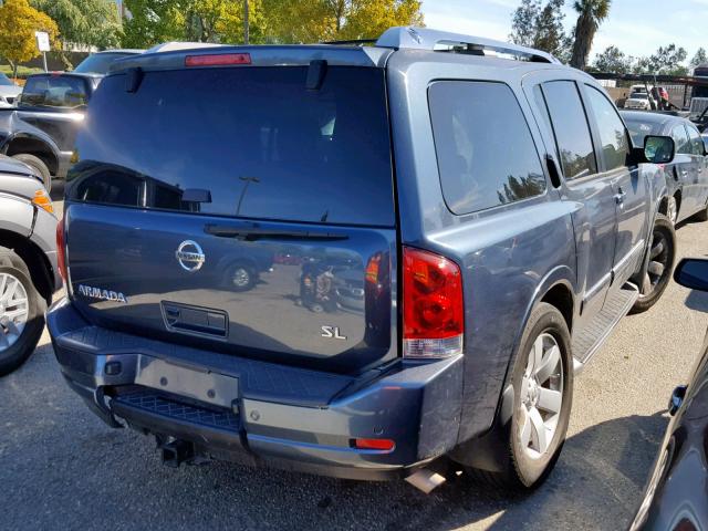 5N1AA0NDXEN610233 - 2014 NISSAN ARMADA SV BLUE photo 4