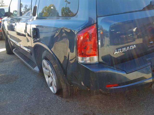 5N1AA0NDXEN610233 - 2014 NISSAN ARMADA SV BLUE photo 9