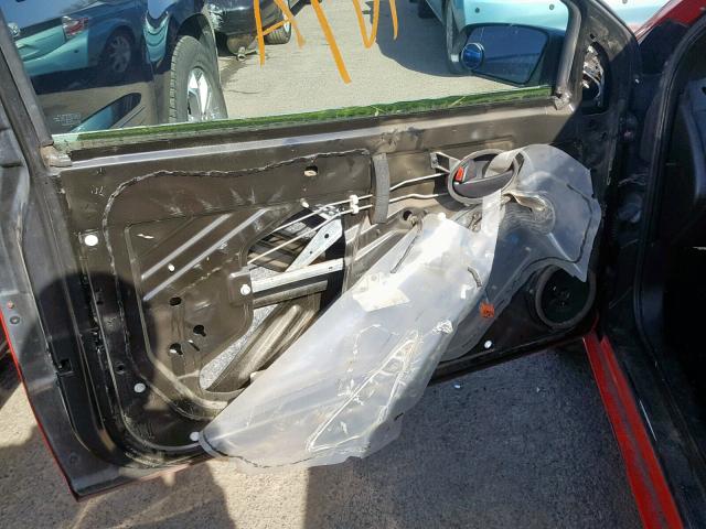 1G8AW12F65Z121199 - 2005 SATURN ION LEVEL RED photo 9