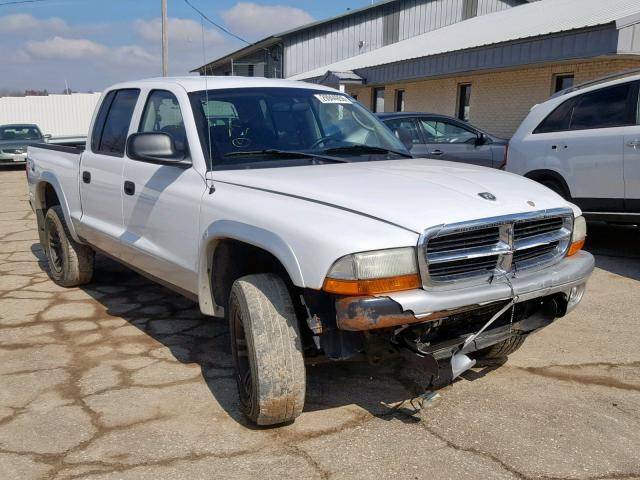 1D7HG48N73S170988 - 2003 DODGE DAKOTA QUA WHITE photo 1