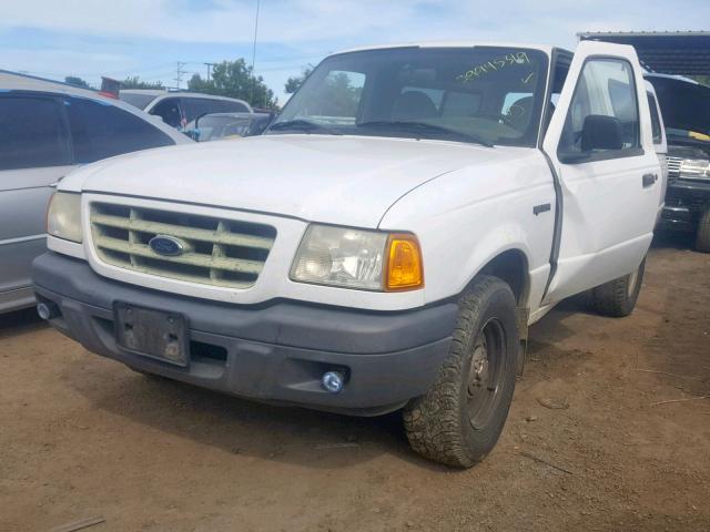 1FTYR10D22PA63614 - 2002 FORD RANGER WHITE photo 2