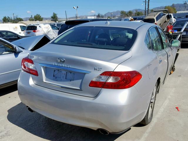 JN1BY1AP6CM331748 - 2012 INFINITI M37 SILVER photo 4