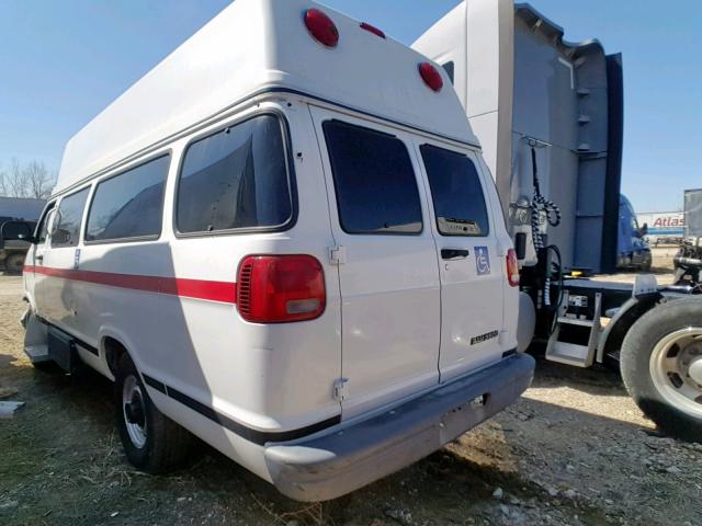 2B7LB31Z22K130126 - 2002 DODGE RAM VAN B3 WHITE photo 3