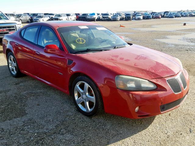 2G2WC55C081101397 - 2008 PONTIAC GRAND PRIX RED photo 1