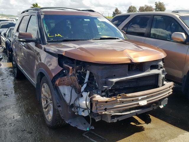 1FMHK7F97CGA61266 - 2012 FORD EXPLORER L ORANGE photo 1