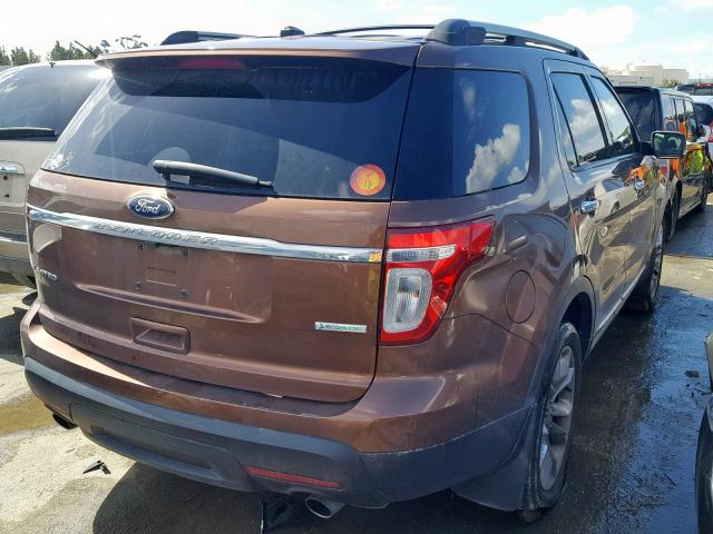 1FMHK7F97CGA61266 - 2012 FORD EXPLORER L ORANGE photo 4