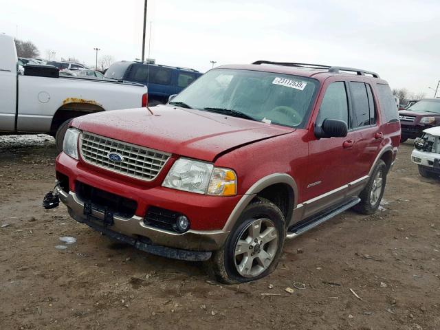 1FMZU74K94UA73605 - 2004 FORD EXPLORER E RED photo 2