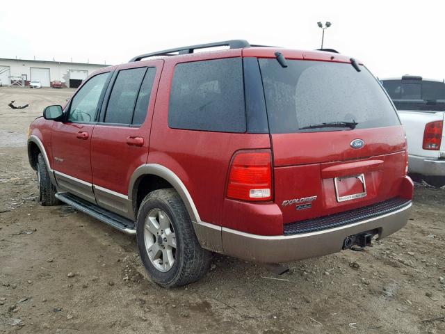 1FMZU74K94UA73605 - 2004 FORD EXPLORER E RED photo 3