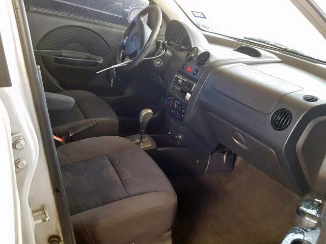 KL1TD66668B084784 - 2008 CHEVROLET AVEO BASE Ақ фото 5