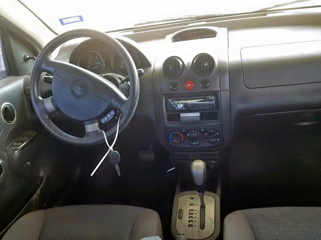 KL1TD66668B084784 - 2008 CHEVROLET AVEO BASE Ақ фото 9