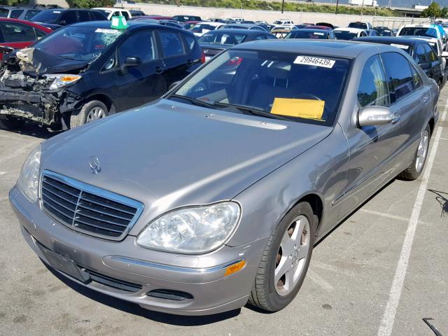 WDBNG70J04A411075 - 2004 MERCEDES-BENZ S 430 CHARCOAL photo 2