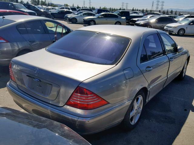WDBNG70J04A411075 - 2004 MERCEDES-BENZ S 430 CHARCOAL photo 4
